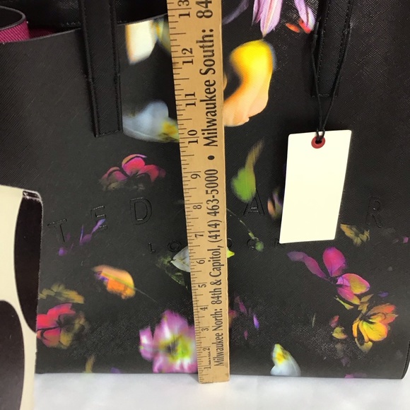 Ted Baker Seacon Faux Leather Floral Tote Bag - Picture 6 of 7